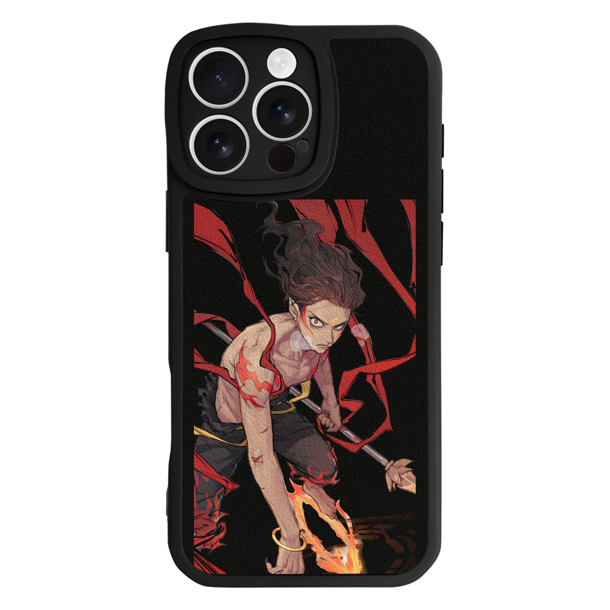 （画像用） Ne Zha 2 ナタ 魔童の大暴れ 【iPhone 16シリーズ対応】シリコンスマホケース（レザー調） 材質：シリコン